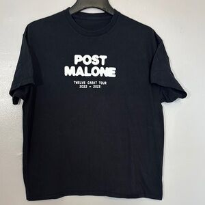 Post Malone Concert Twelve Carat‎ Tour Tee XL Black Short Sleeve